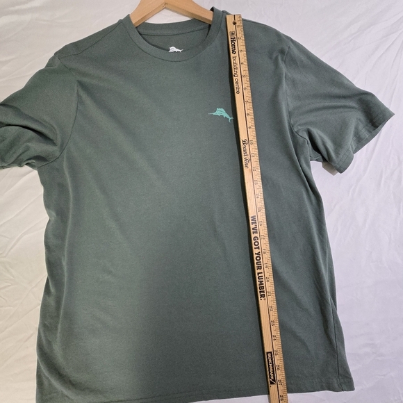 Tommy Bahama Men's Green Medium 💯 Cotton T-Shirt - Picture 5 of 9